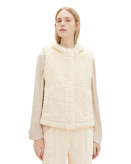 Tom Tailor Natural Teddy Weste