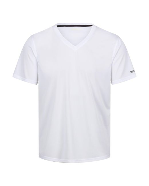 Regatta White Fingal V-neck T-shirt for men