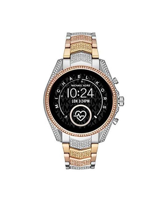 Michael Kors Smartwatch Bradshaw 2 Gen 5 Silber Gold Rose Diamanten MKT5105  in Mettallic | Lyst DE