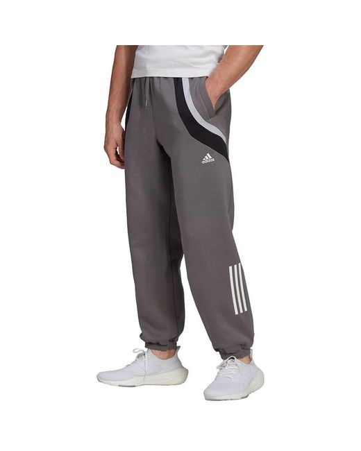 SW Pantaloni in Pileadidas in Pile da Uomo colore Grigio - Lyst