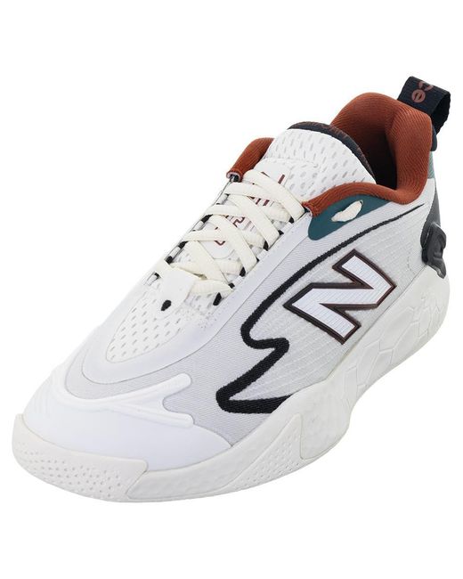 New Balance White `s Fresh Foam X Ct-rally B Width Tennis Shoes Sea Salt