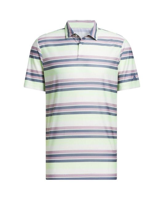 Adidas Blue Ultimate365 Heat.rdy Stripe Polo Shirt Golf for men