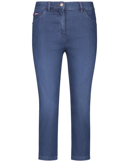 Gerry Weber Blue 3/4 Jeans SOL꞉INE BEST4ME High Light unifarben