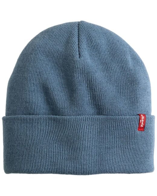 Levi's Slouchy Red Tab Beanie Gebreide Mutsen Voor in het Blue voor heren