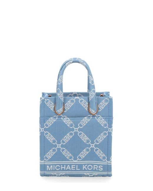 Michael Kors Blue Gigi Extra-Small Hand Bag