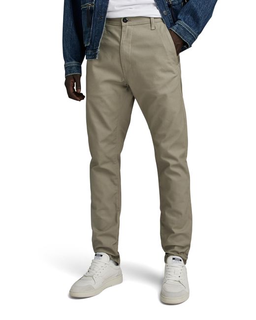 Bronson 2.0 Slim Chino Pantalones G-Star RAW de hombre de color Gray