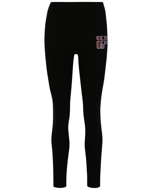 Logo Strozza Graphic Leggings di Fila in Black