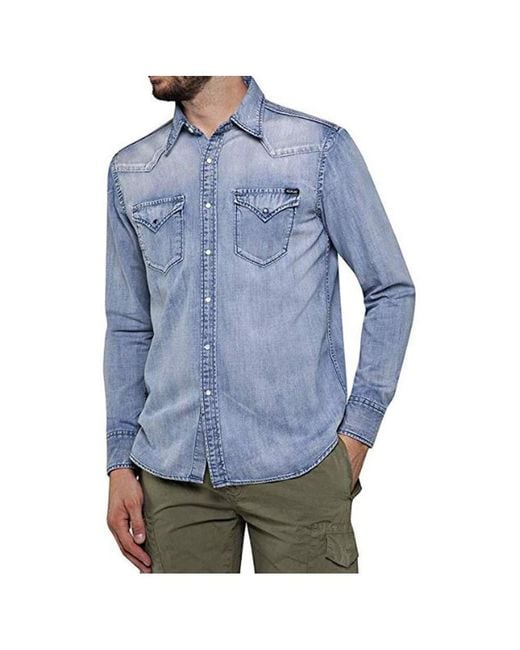 replay camicia jeans