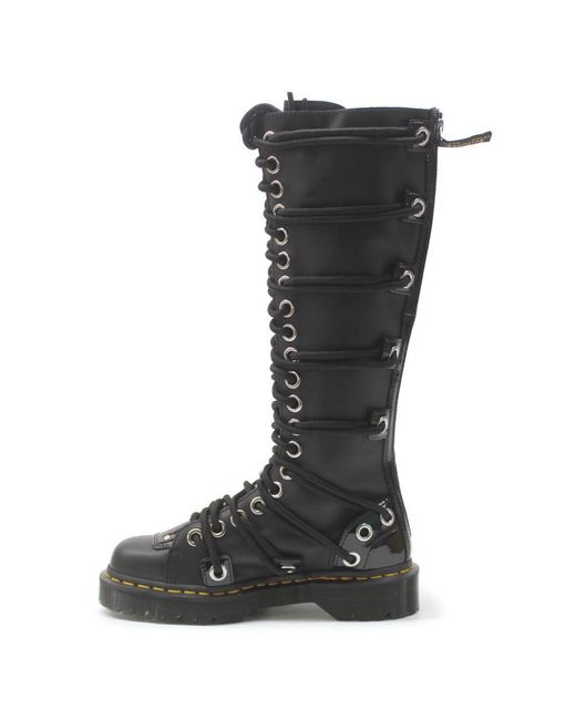 Dr. Martens S Daria 1b60 Bex Leather Black Boots 6 Uk