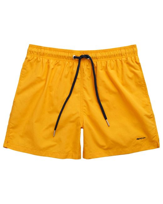 Gant Yellow Swim Shorts Trunks for men