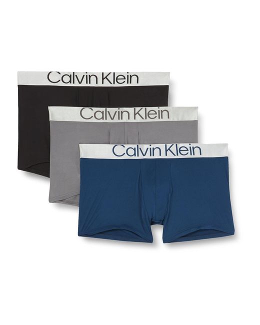 Calvin Klein Low Rise Trunk in het Blue voor heren