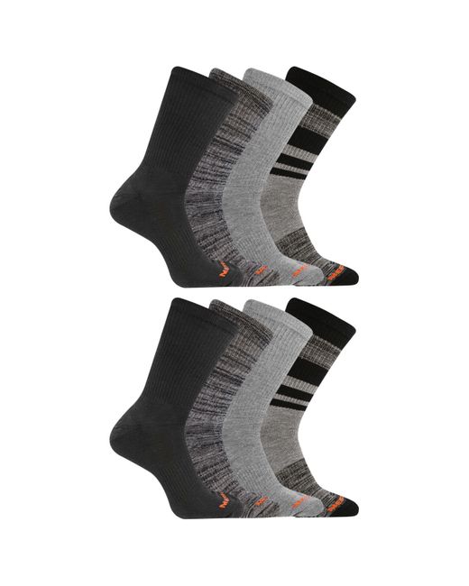 Merrell Black Midweight Cushion Socks