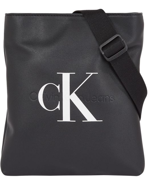 Calvin Klein Black Monogram Soft Flatpack18 Reporter for men