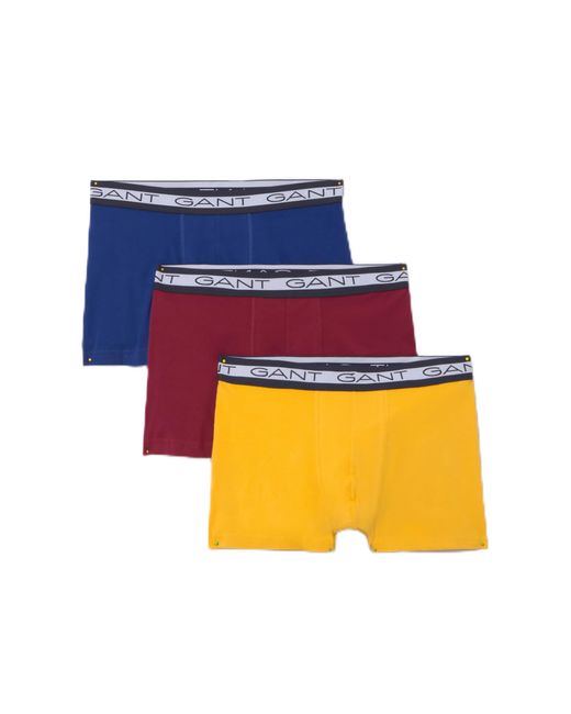 Gant CORE Trunk 3-Pack Boxershorts in Blue für Herren