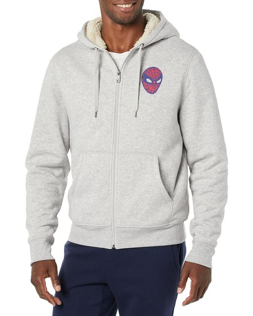 Disney | Marvel | Star Wars Felpe con cappuccio e zip intera foderate in pile Uomo di Amazon Essentials in Gray da Uomo