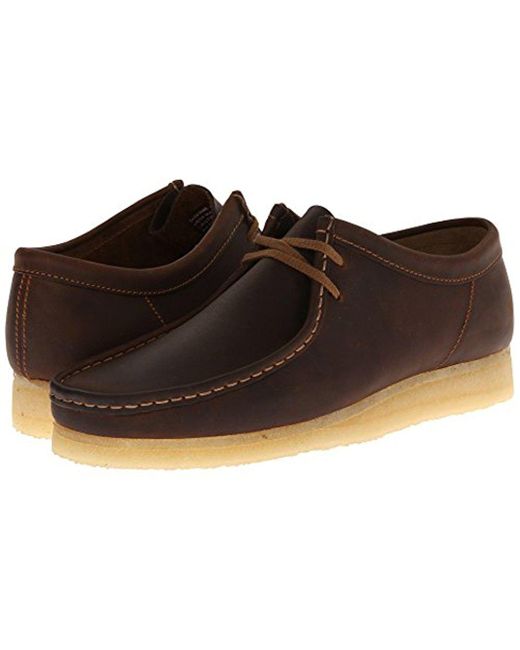 men's clarks wallabee beeswax leather