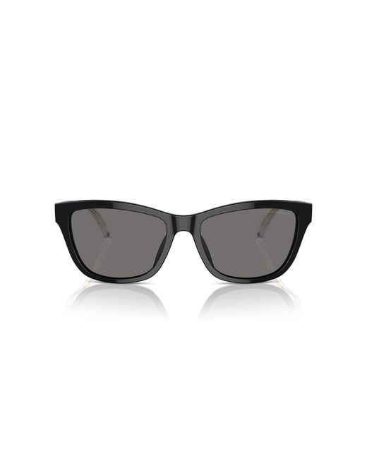 Emporio Armani Black Ea4227u Universal Fit Polarized Cat Eye Sunglasses