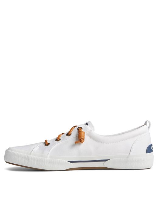 Sperry Top-Sider White Pier Wave Lace To Toe Sneaker