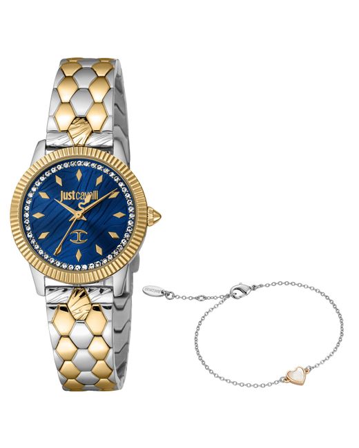 Esprit Just Cavalli Horloge - Jc1l258m0095, Blauw, Modern in het Blue
