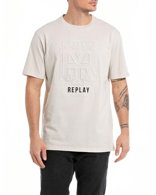 Replay White M6681 T-shirt for men