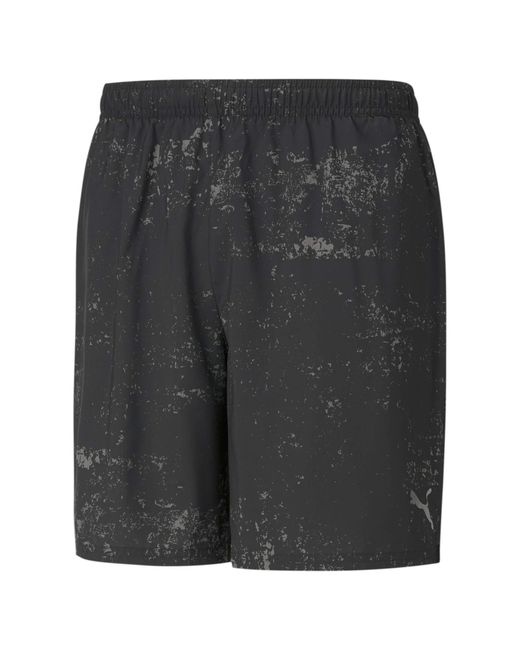 PUMA Graphic Woven 7" Running Shorts Black L for men