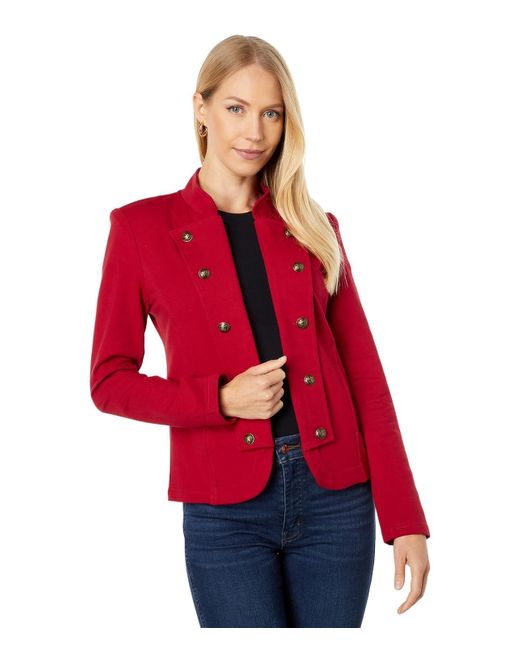 Tommy Hilfiger Red Casual Band Jacket