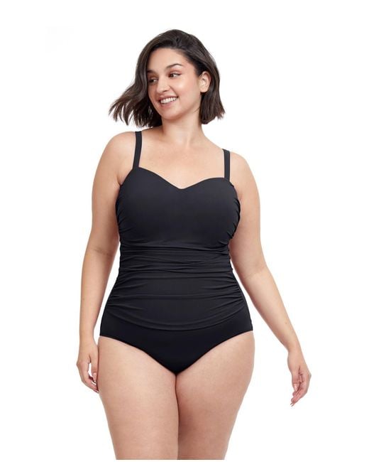 Gottex Black Plus-size Sweetheart One Piece Swimsuit