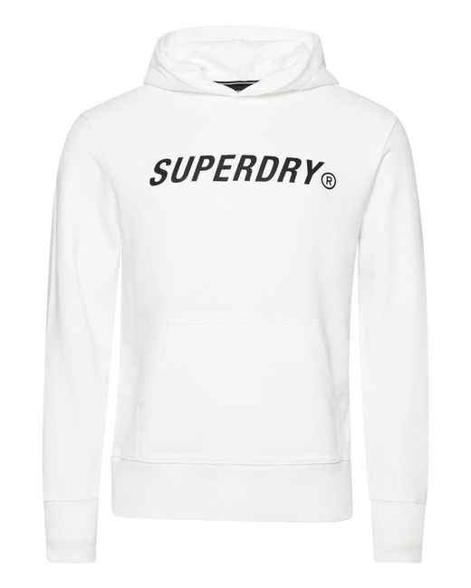 Superdry Core-Sport-Kapuzenpullover für in White für Herren