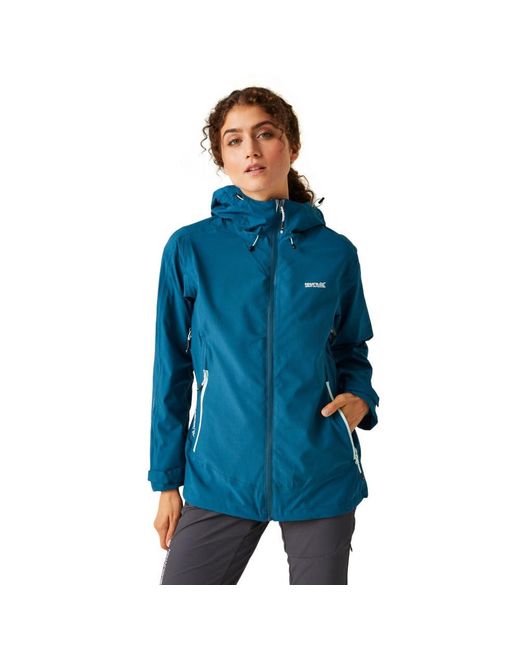 Regatta Blue S Okara Full Zip Waterproof Breathable Coat