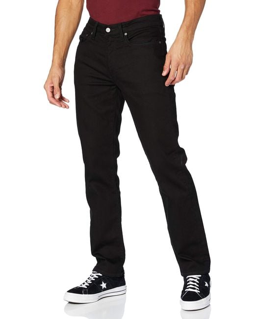 Levi's Black 514 Straight Jeans for men