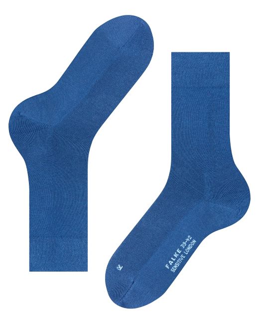 Falke Blue Socken Sensitive London M SO Baumwolle mit Komfortbund 1 Paar