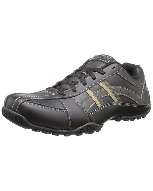 Skechers Citywalk Malton Oxford Sneaker,black,11 M Us for men