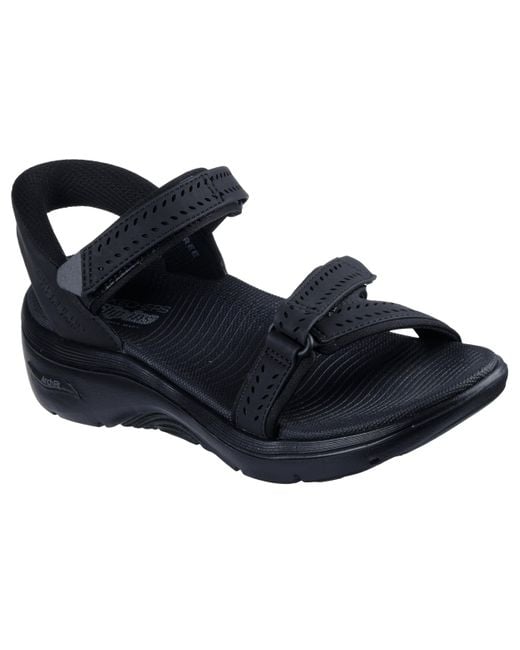 Skechers Blue On-the-go Go Walk Arch Fit 2.0 Hands Free Slip-ins Sandal- Candace