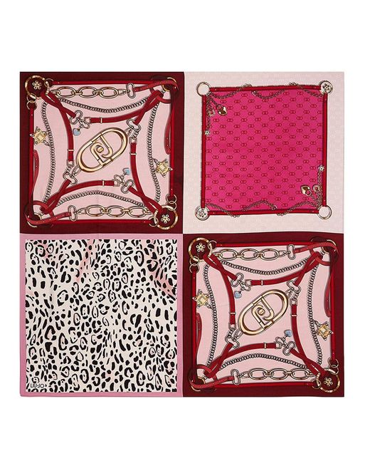 Foulard Donna Liu Jo Art 2F4100 T0300 di Liu Jo in Pink
