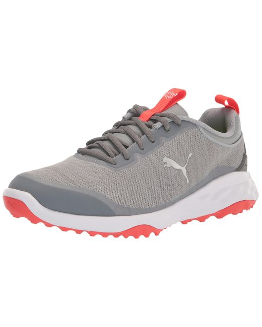 PUMA Gray Golf Fusion Pro Extra Wide Golf Shoe for men