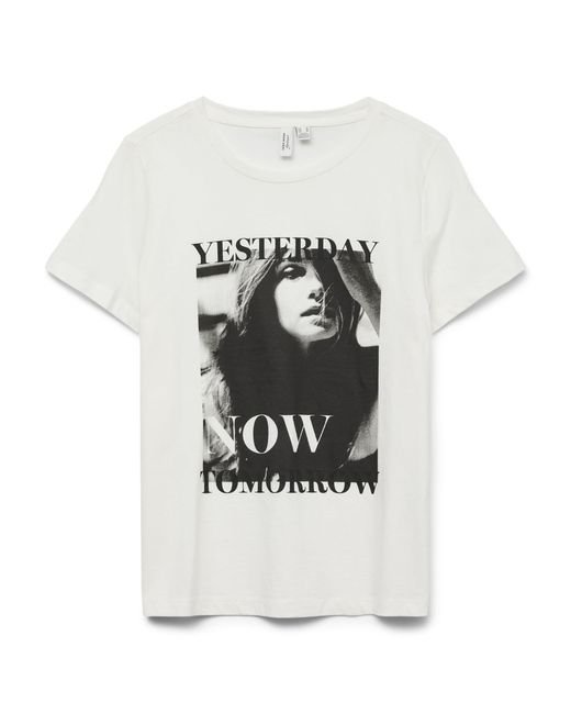 VERO MODA Maglietta Donna Vmmacy – Girocollo A V, Maniche Corte, Collezione Jrs Btq Ga - 3