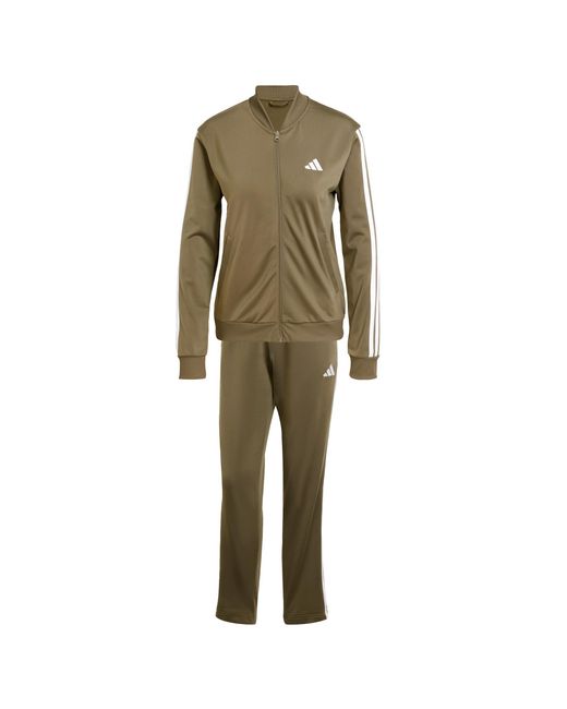 Adidas Essentials 3-stripes Tracksuit in het Green