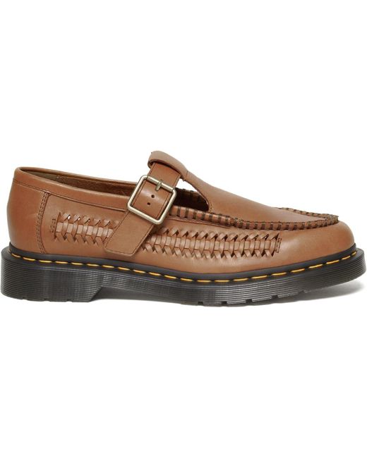 Dr. Martens Black , Adrian T Bar, modische Schuhe, Mokassin, , Mehrfarbig British Tan Braun, 40 EU