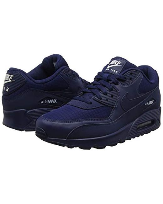 Nike Air Max 90 Essential Gymnastics Shoes, Blue (midnight Navy/white 404),  8.5 Uk for Men | Lyst UK