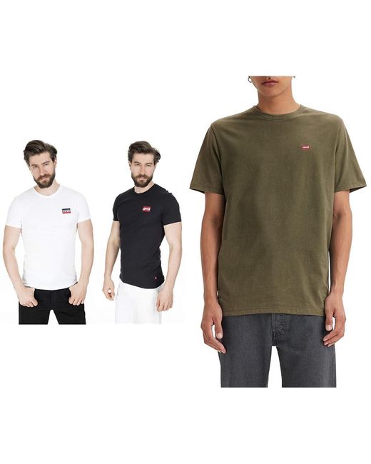 Levi's Multicolor T-shirt Sportwear White/mineral Black Xs T-shirt Olive Night Xs for men