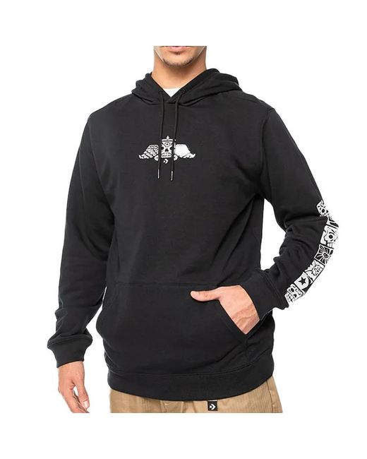 Sweat à Capuche Noir Dotd Graphic Noir XXL Converse pour homme en coloris Black
