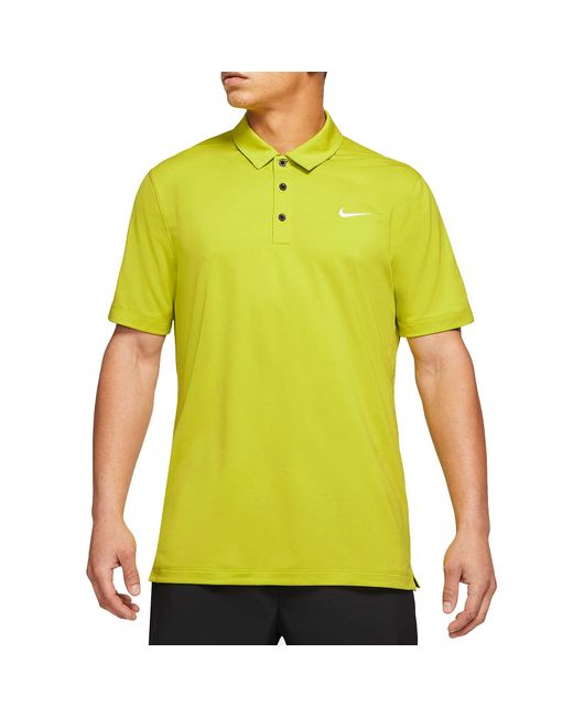Nike Dri-FIT Poloshirt College Navy in Yellow für Herren