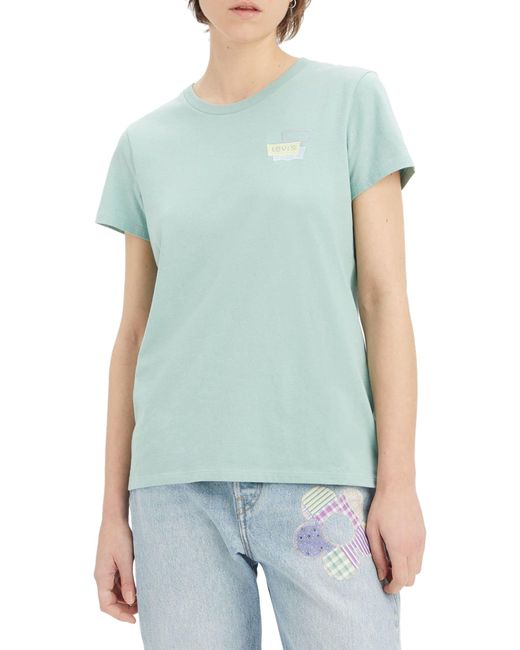 Levi's The Perfect Tee T-shirt in het Green