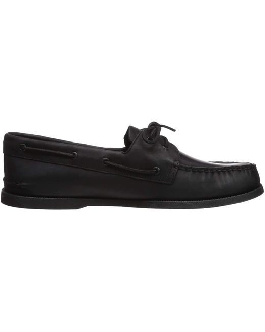 top sider black shoes leather