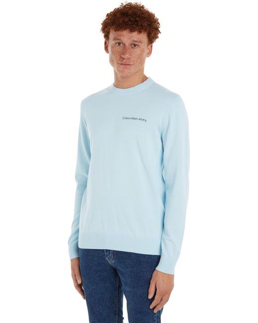 Calvin Klein Institutional Essentials Sweater Pullovers Blue for men