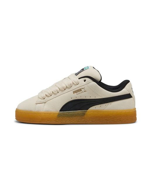 PUMA White Suede Xl Dark Risk Cream Sneakers