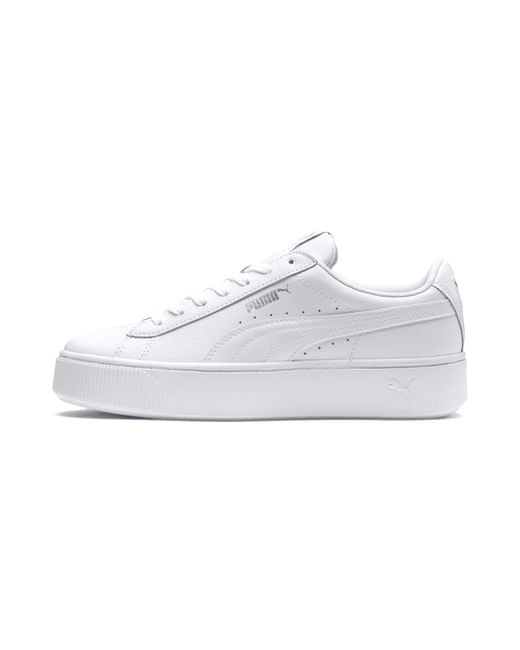 PUMA Vikky Stacked Sportschoenen Voor in het White