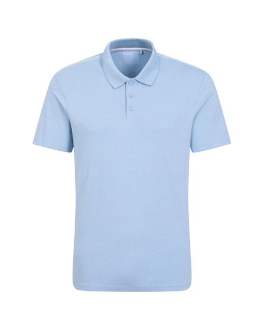 Mountain Warehouse Blue Comfortable Tee Shirt In 100% Cotton With Upf 50+ - Best For Spring for men