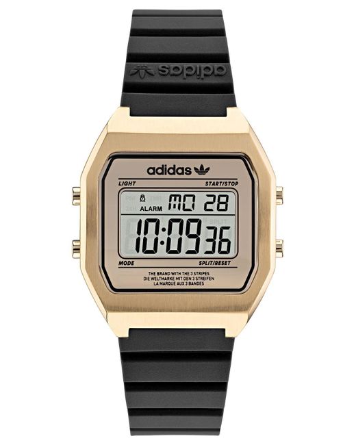 adidas Originals 's Digital Quartz Watch With Plastic Strap Aost22075