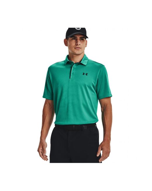 Under Armour Green Tech Golf Polo Shirt Short-sleeved, for men